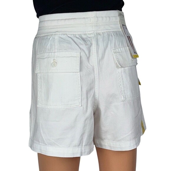 Orvis Womens Small White Shorts Casual Drawstring Pull On Summer Pants New - Picture 10 of 10